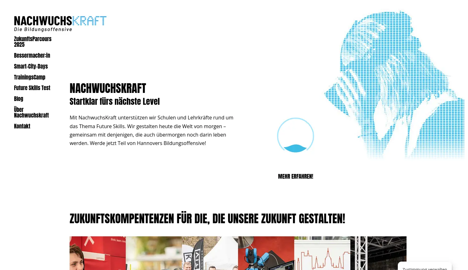 Website der Firma NachwuchsKraft GmbH