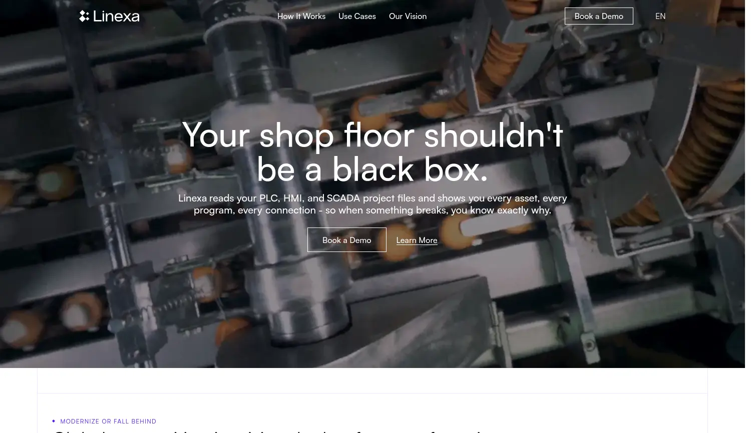 Website der Firma Linexa GmbH