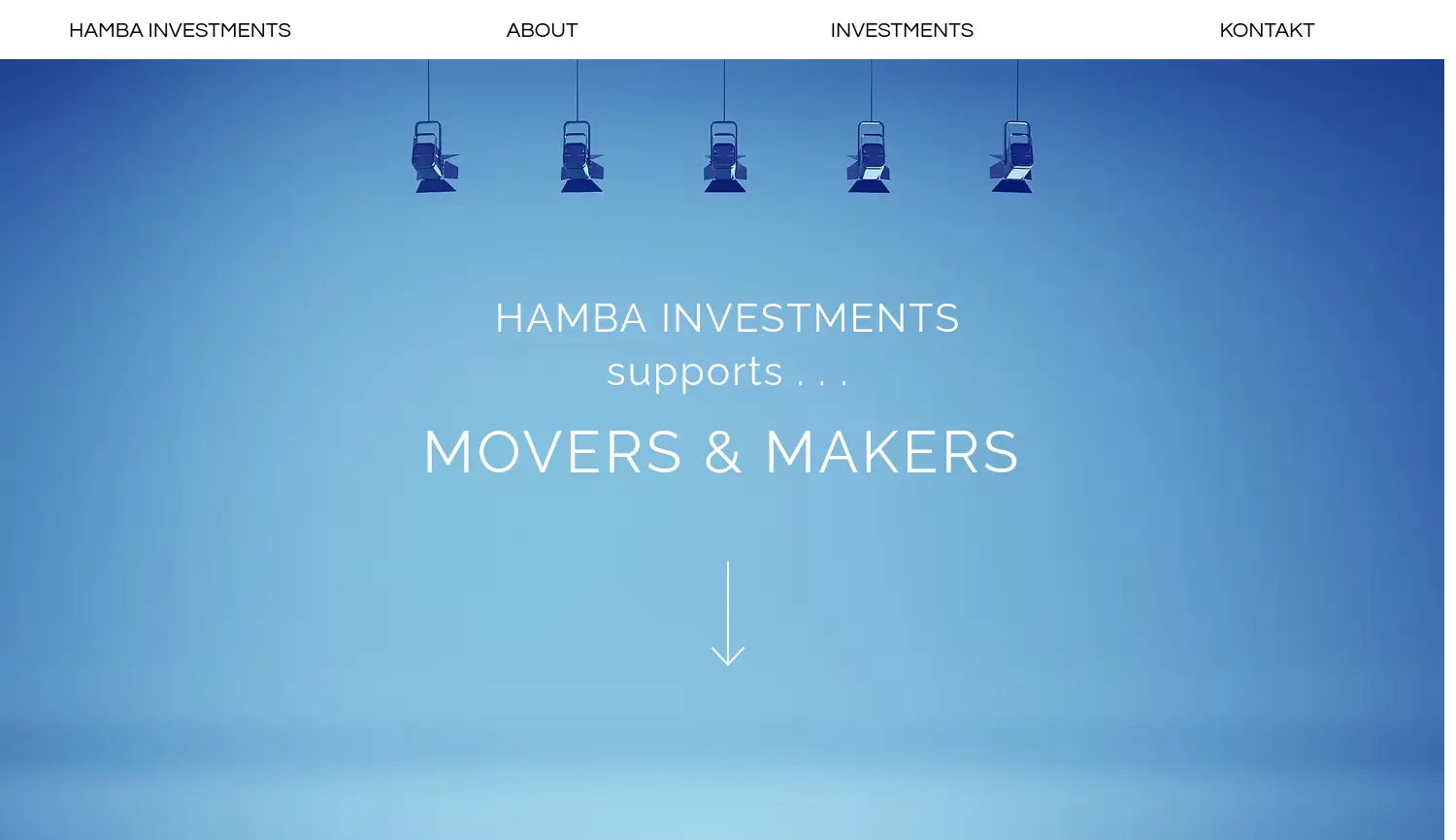 Website der Firma Hamba Investments GmbH