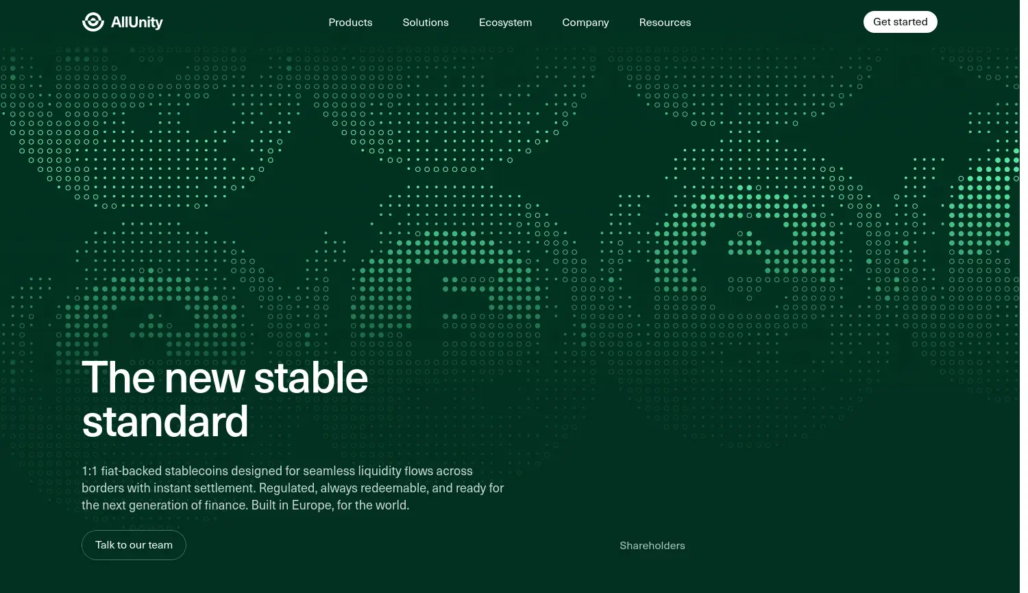 Website der Firma AllUnity GmbH