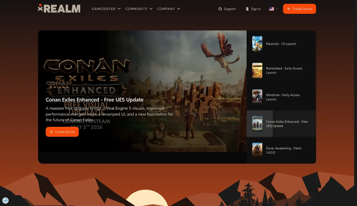Website der Firma xREALM GmbH