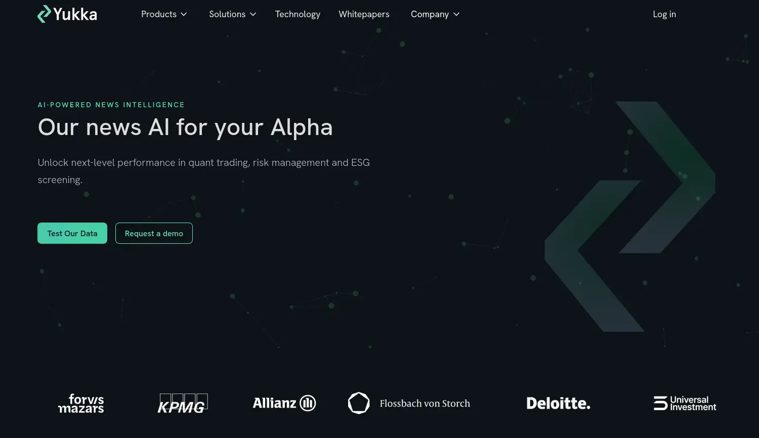 Website der Firma YUKKA AG