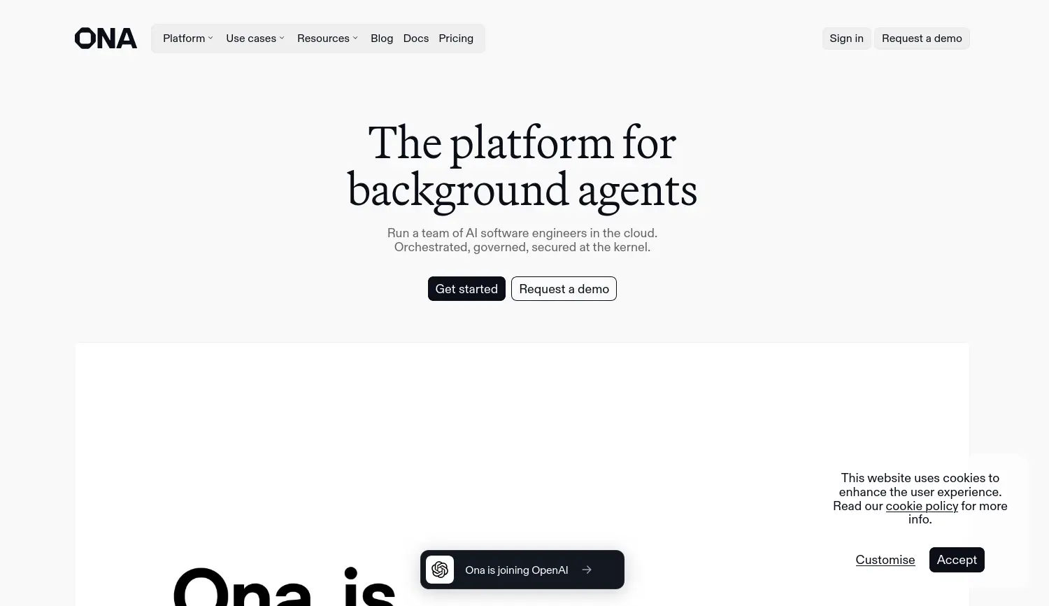 Website der Firma Gitpod GmbH