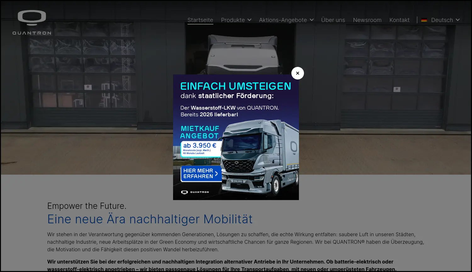 Website der Firma Andreas Haller Holding GmbH