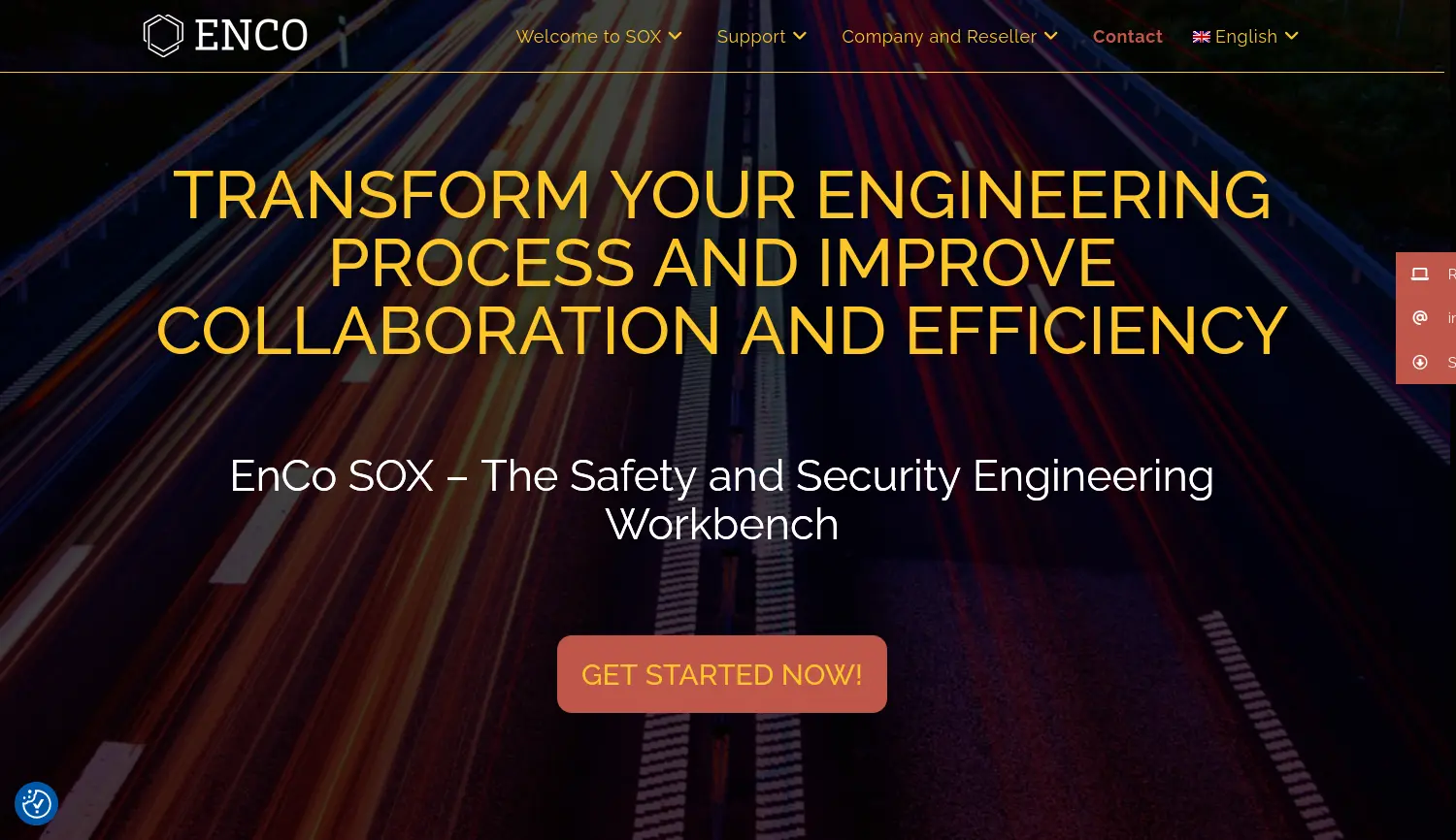 Website der Firma EnCo Software GmbH