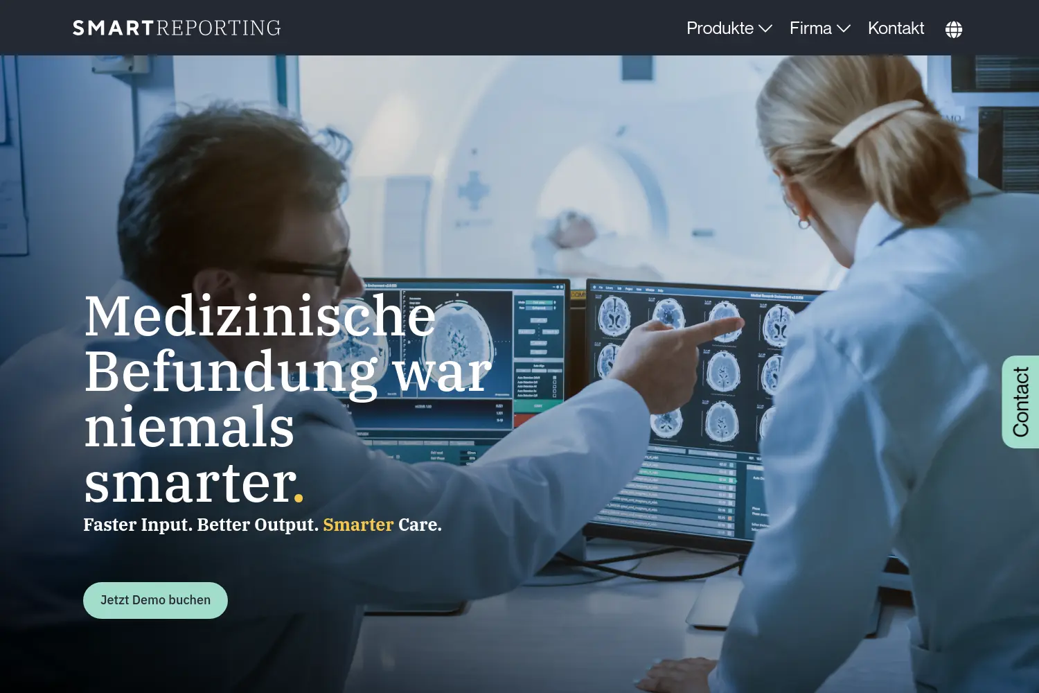 Website der Firma Smart Reporting GmbH