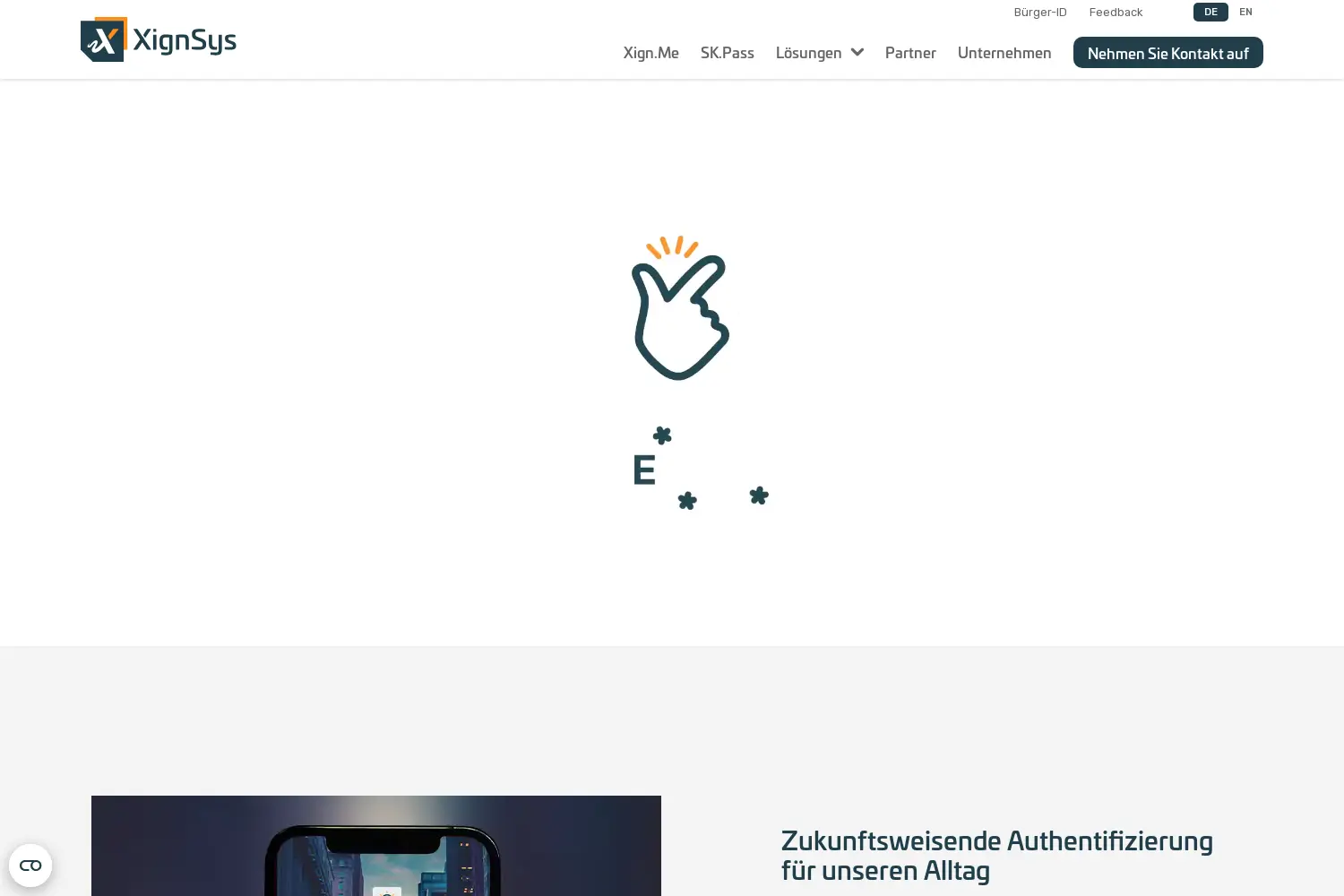 Website der Firma XignSys GmbH