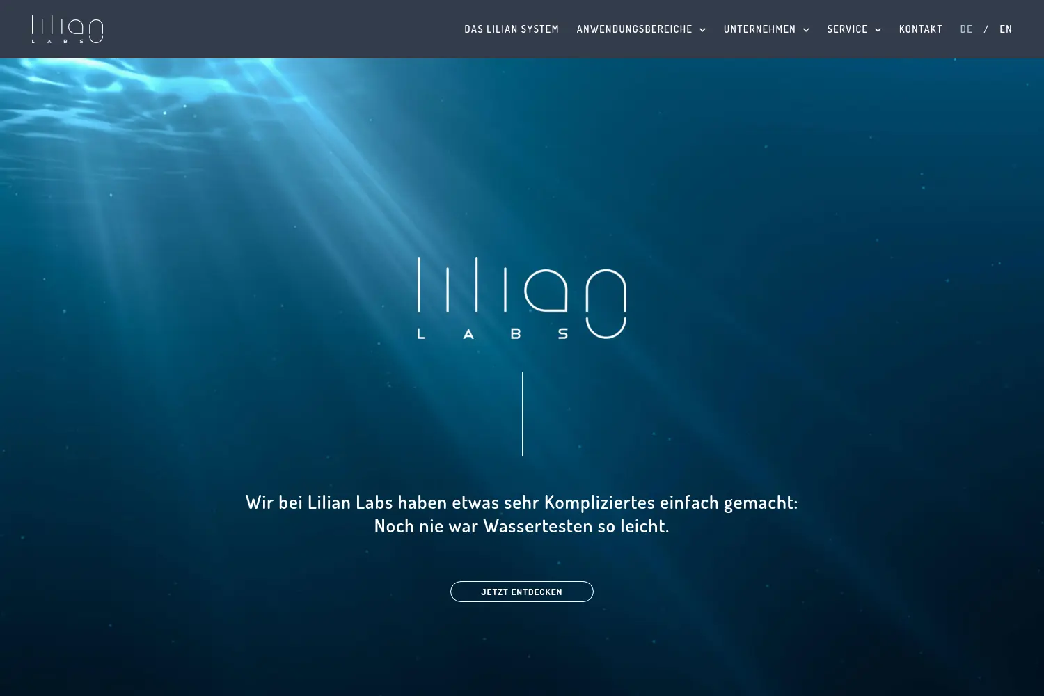 Website der Firma Lilian Labs GmbH