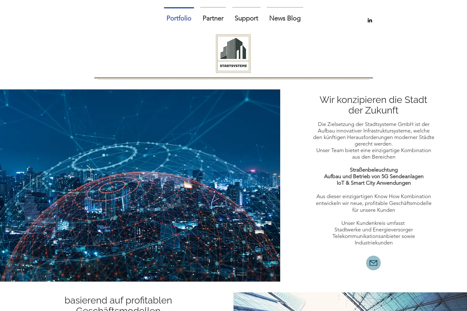 Website der Firma G&G Stadtsysteme GmbH