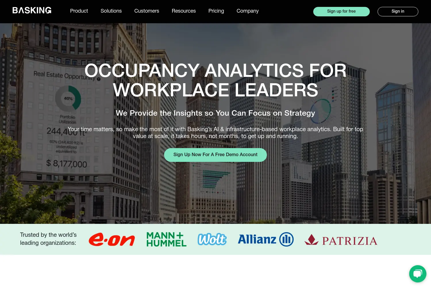 Website der Firma Basking Automation GmbH