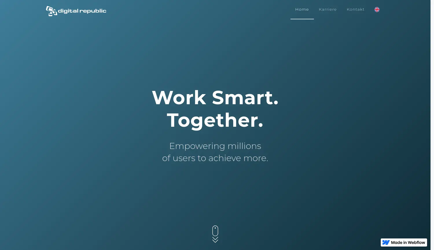 Website der Firma Digital Republic Media Group GmbH