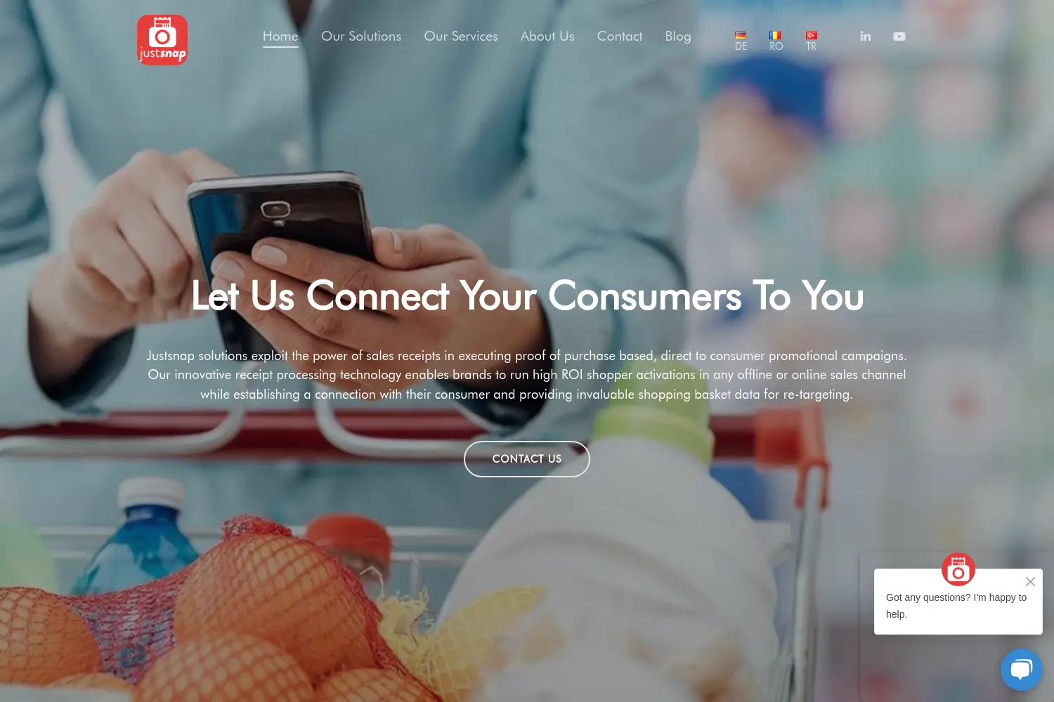 Website der Firma JustSnap GmbH