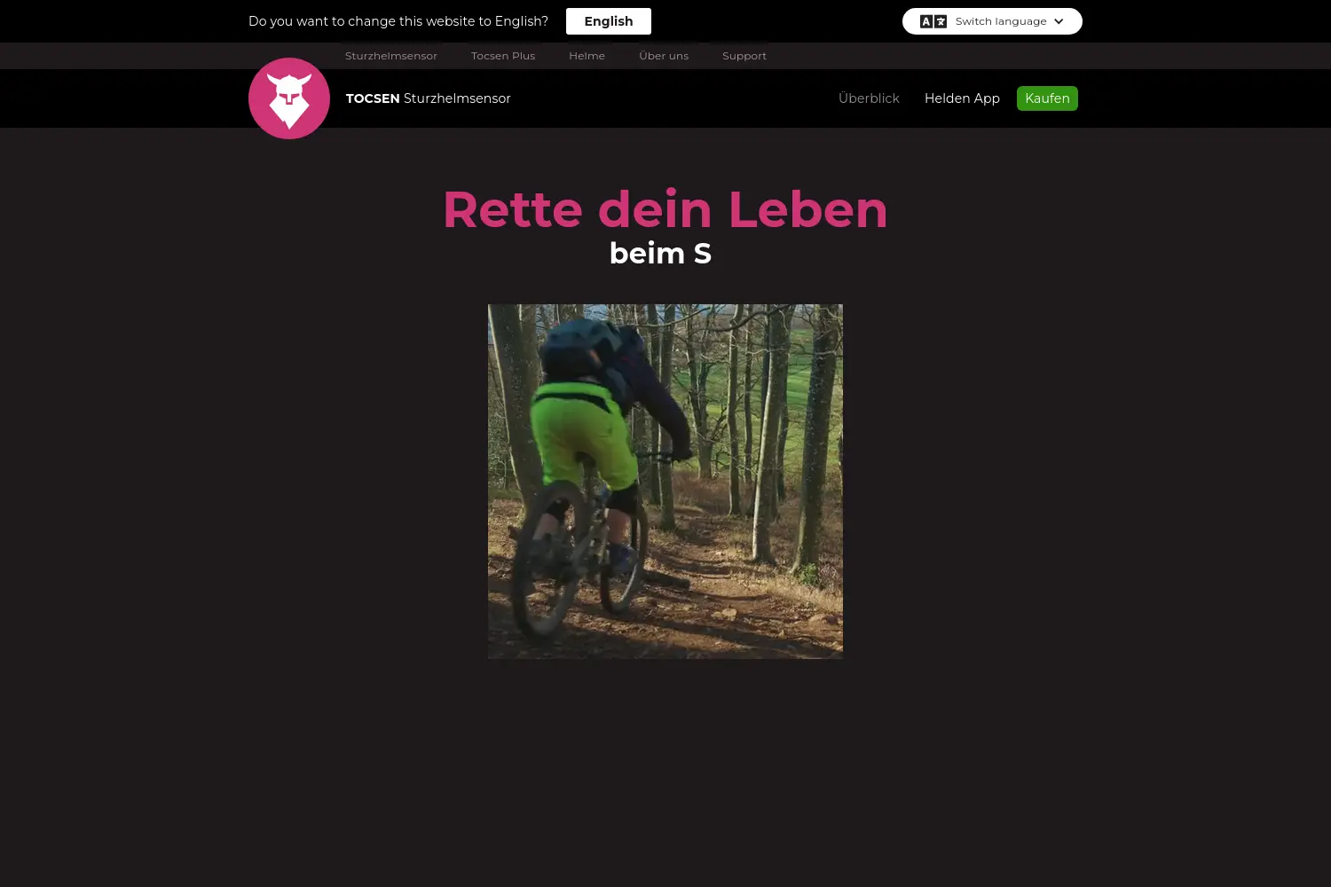 Website der Firma Tocsen GmbH