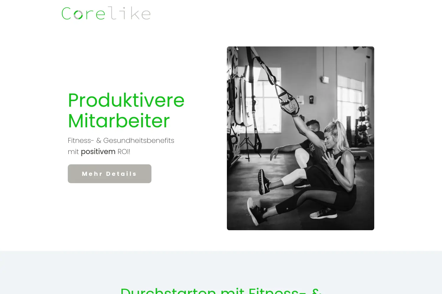 Website der Firma Corelike GmbH