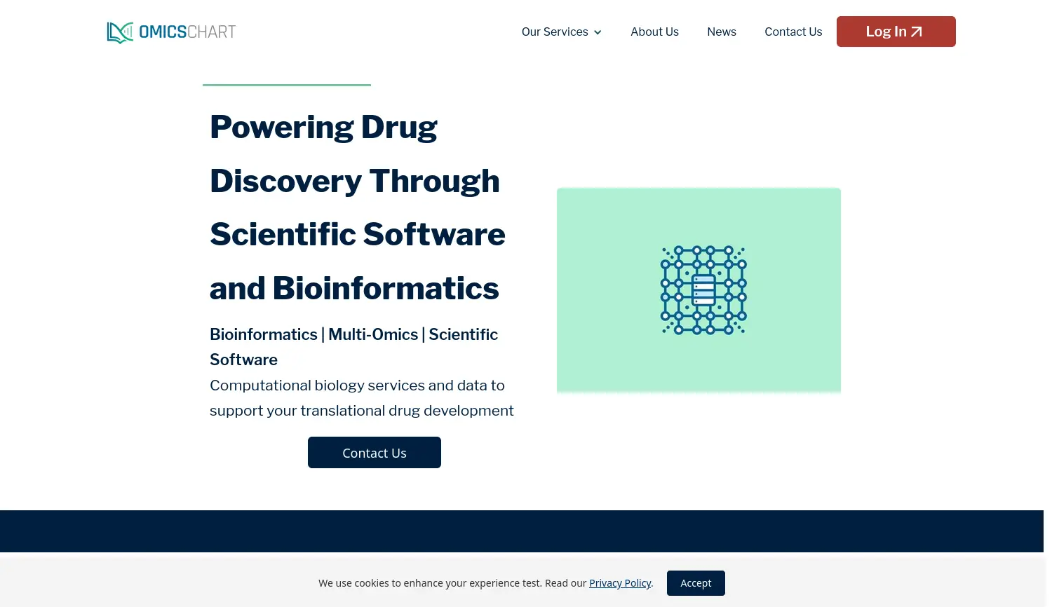 Website der Firma OmicsChart Tech Ltd.
