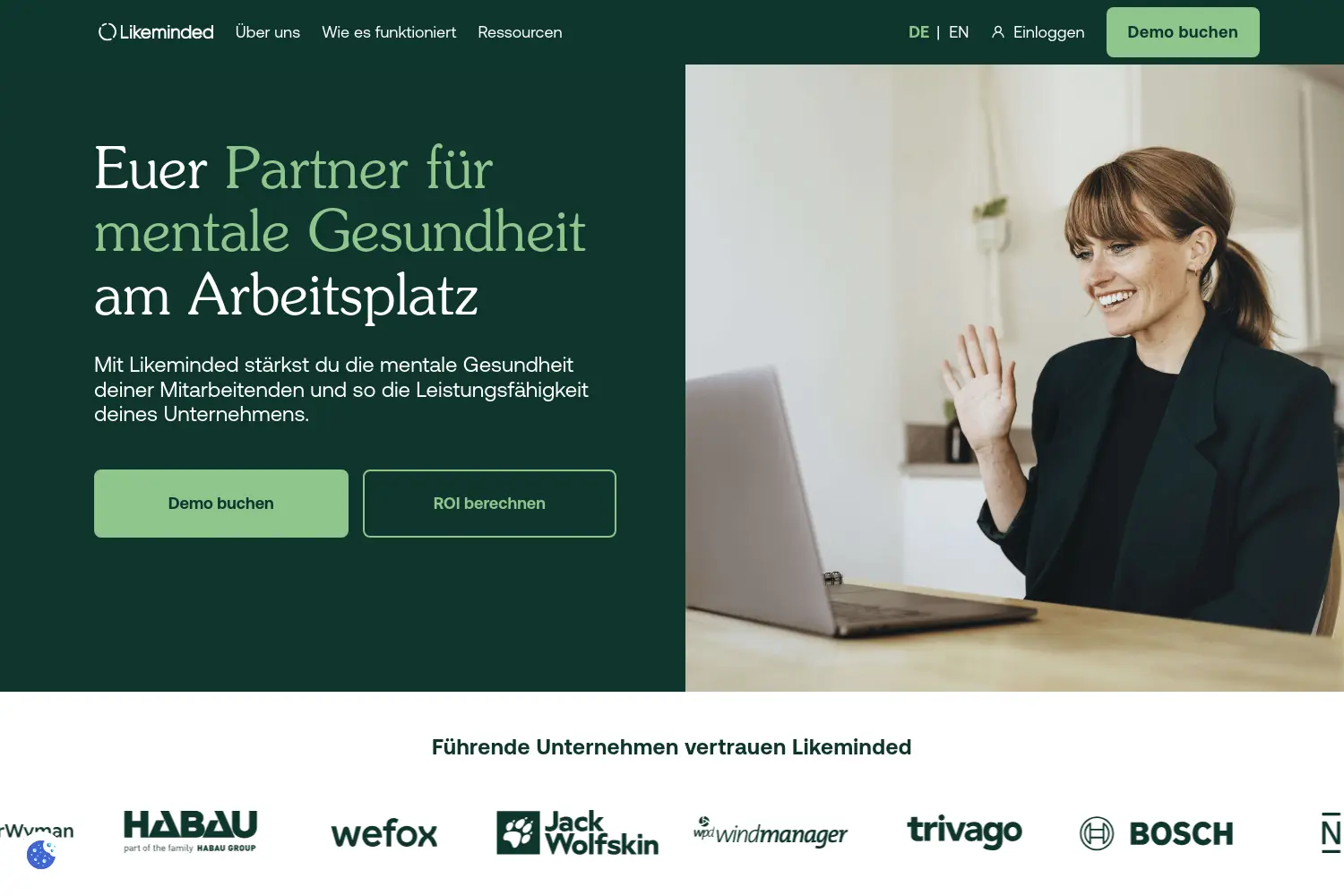 Website der Firma Likeminded GmbH