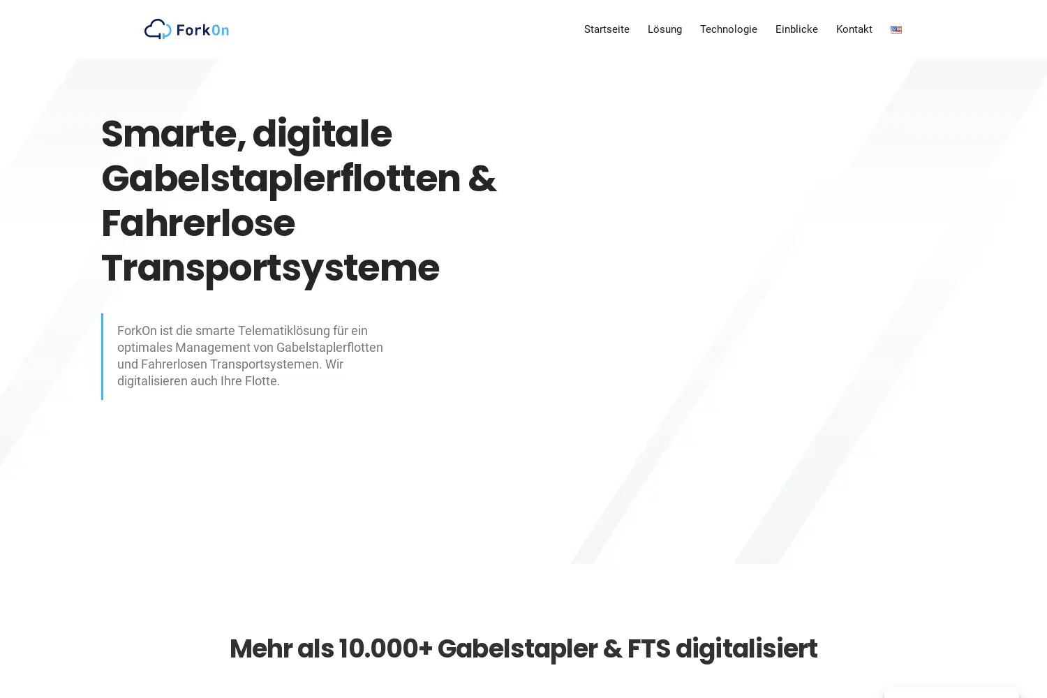 Website der Firma ForkOn GmbH