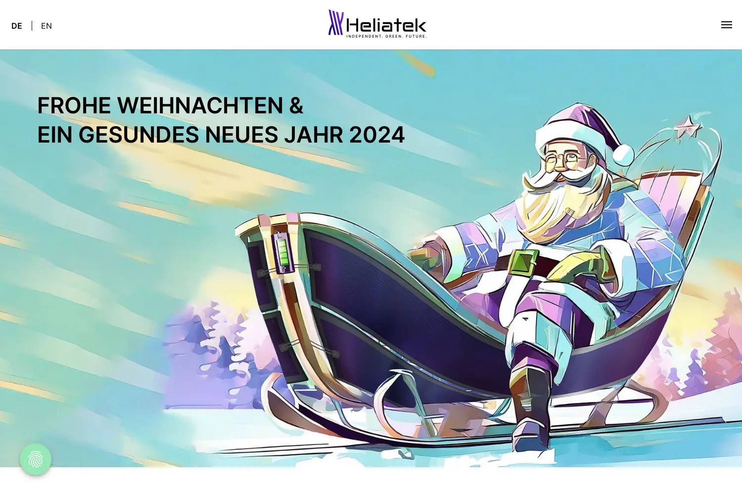 Website der Firma Heliatek GmbH