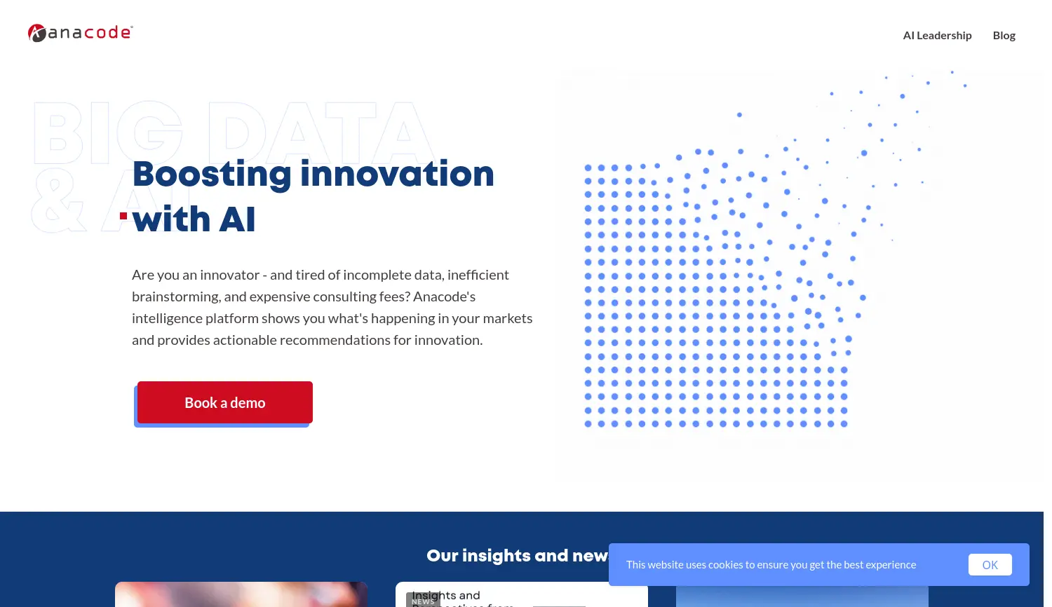 Website der Firma Anacode GmbH