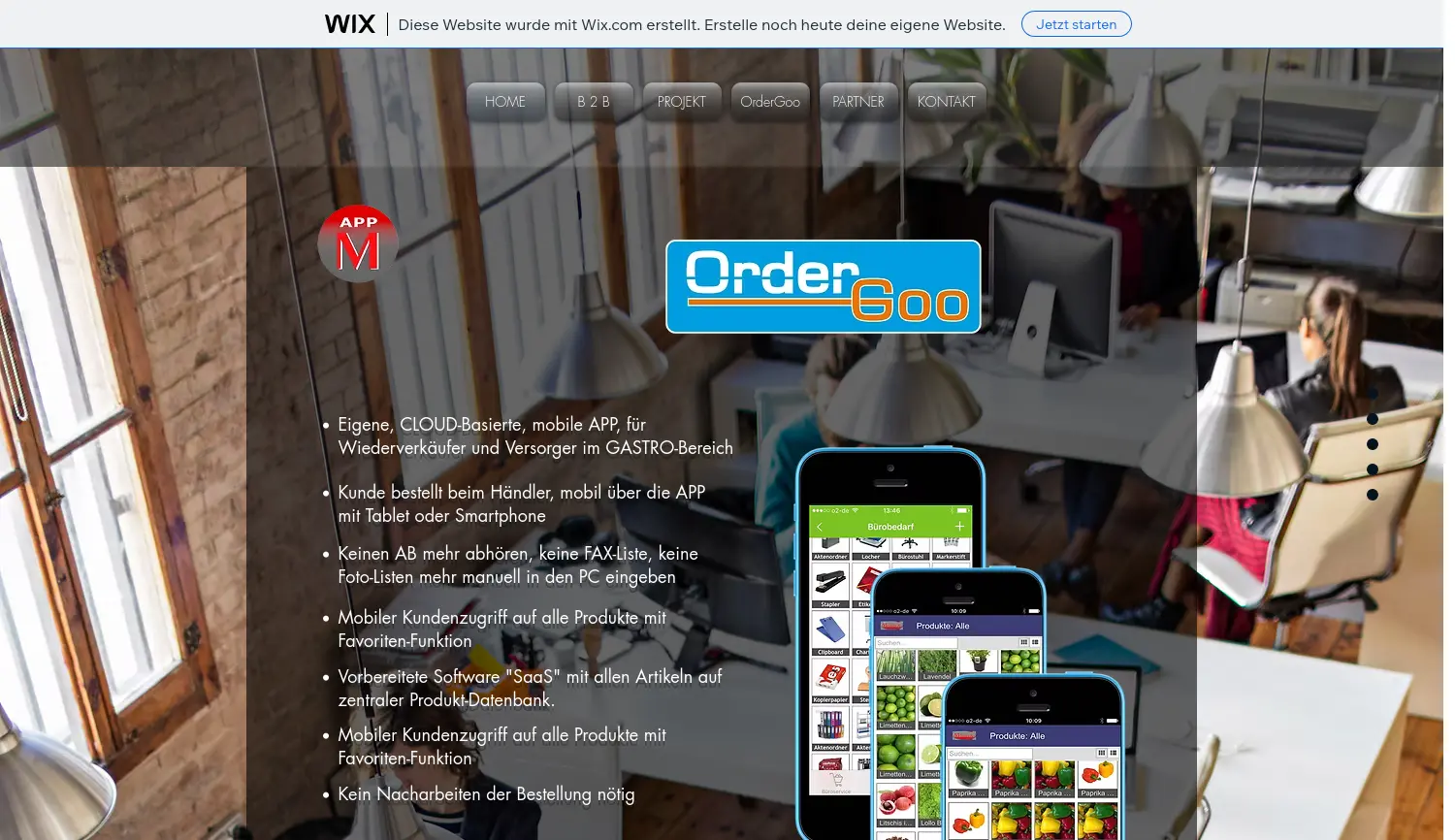 Website der Firma MATREX dataware GmbH