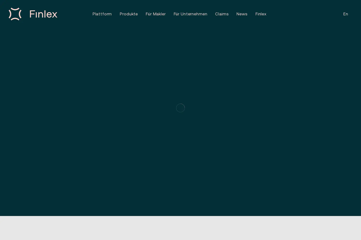 Website der Firma Finlex GmbH