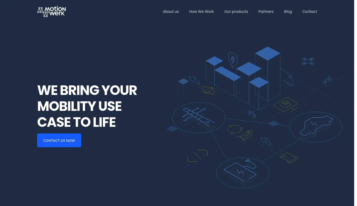 Website der Firma MotionWerk GmbH