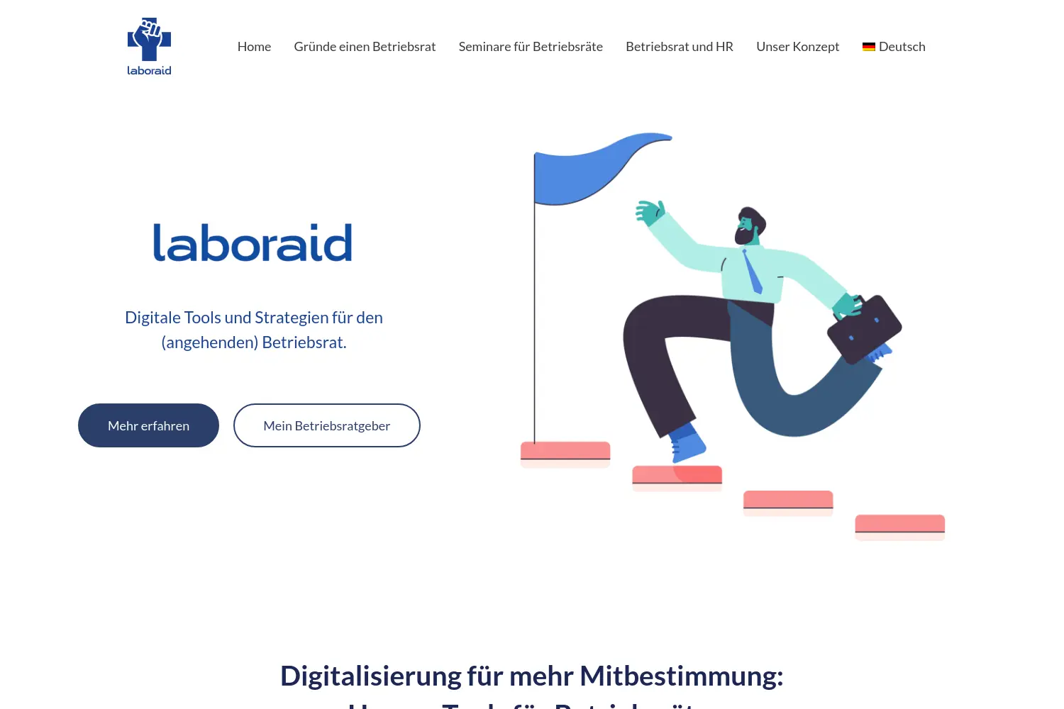 Website der Firma Laboraid GmbH