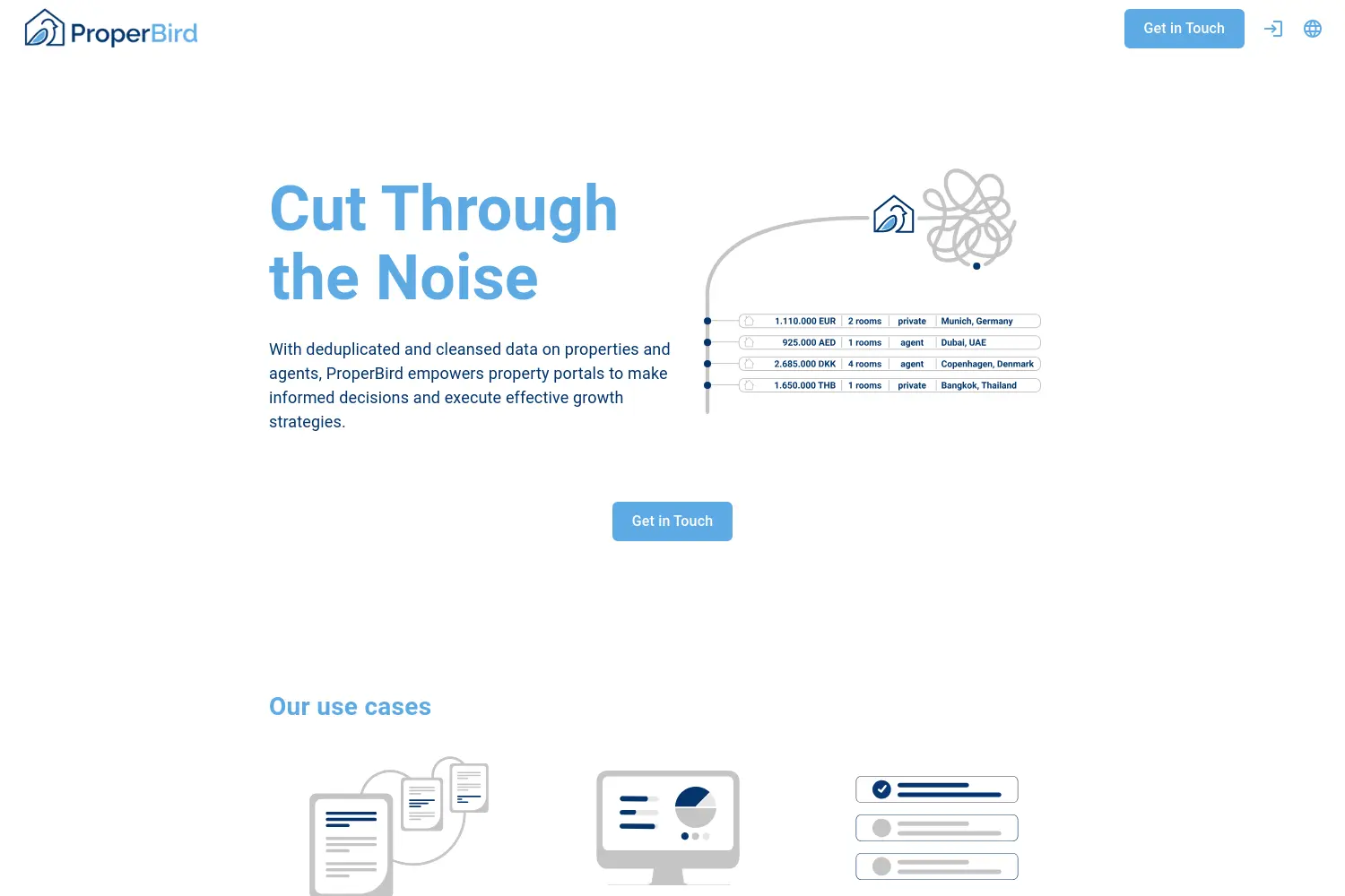Website der Firma ProperBird GmbH