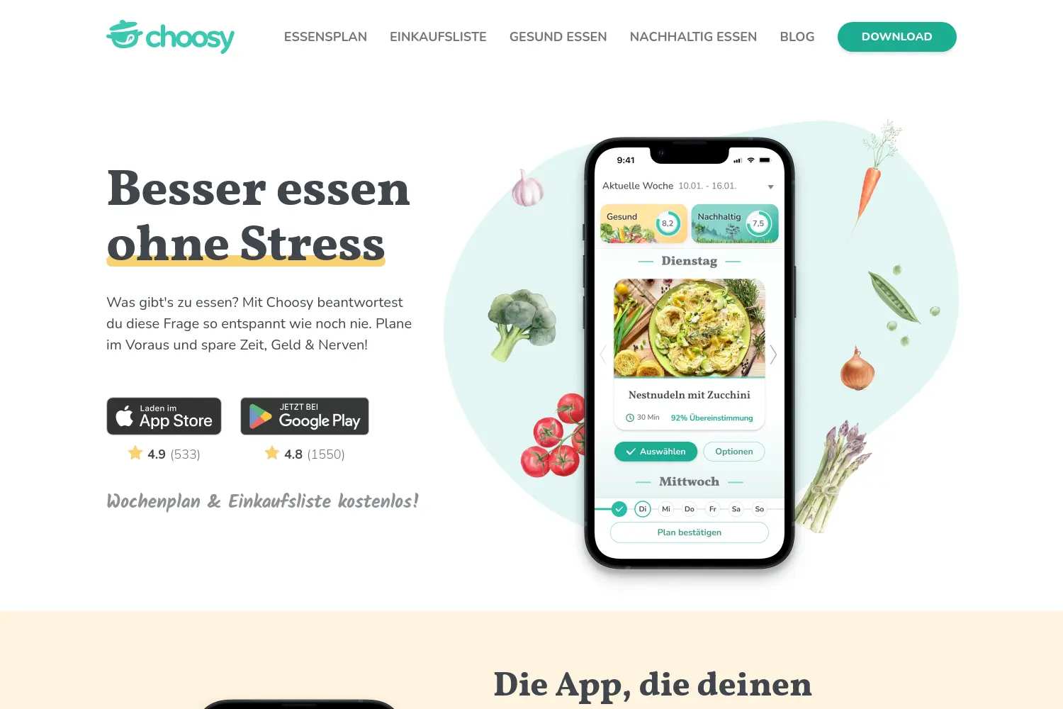 Website der Firma Choosy UG (haftungsbeschränkt)
