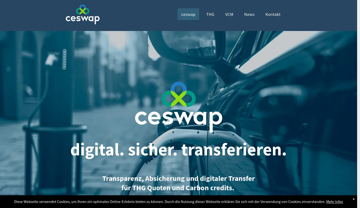 Website der Firma ceswap digital solutions GmbH