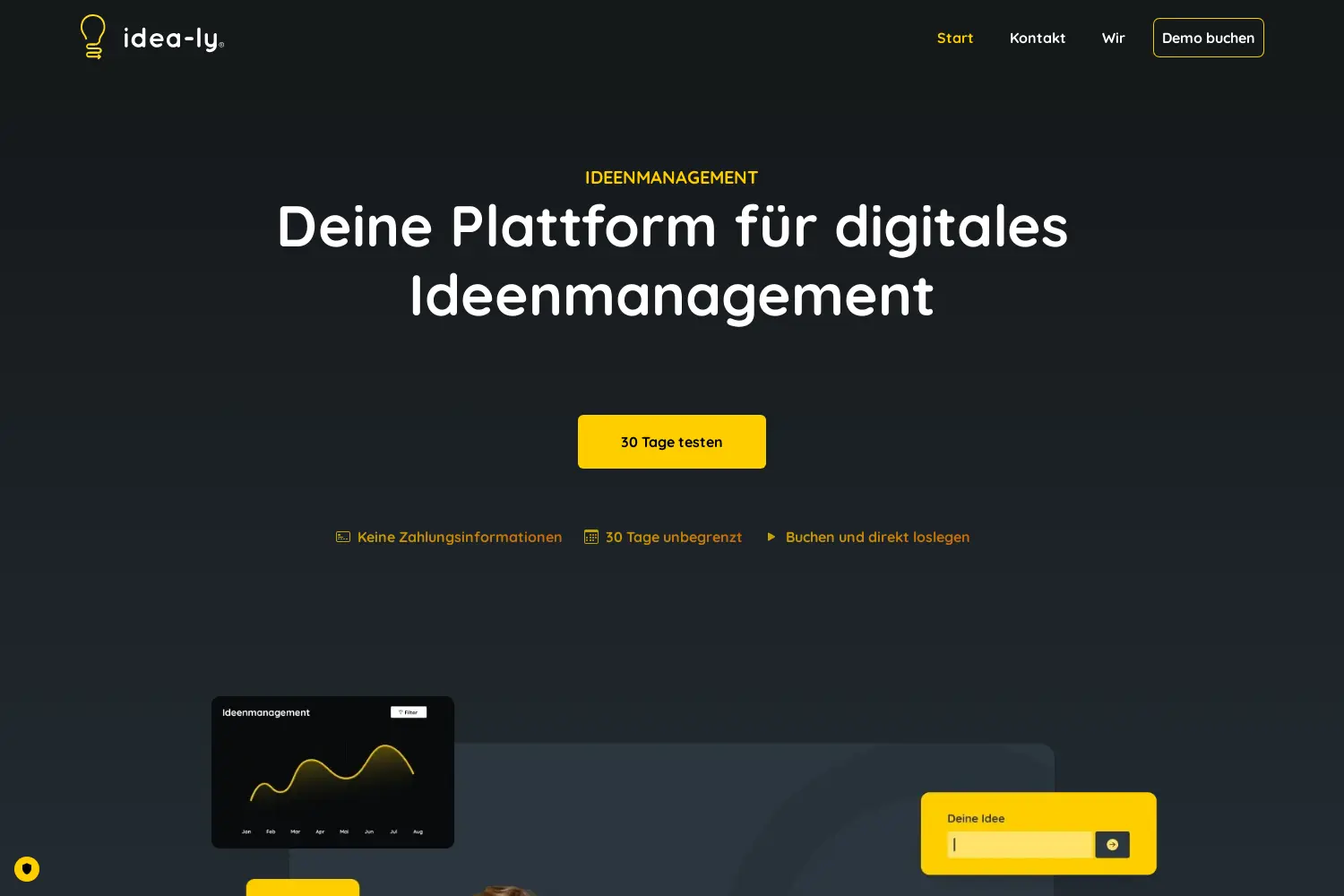 Website der Firma Idea-ly UG
