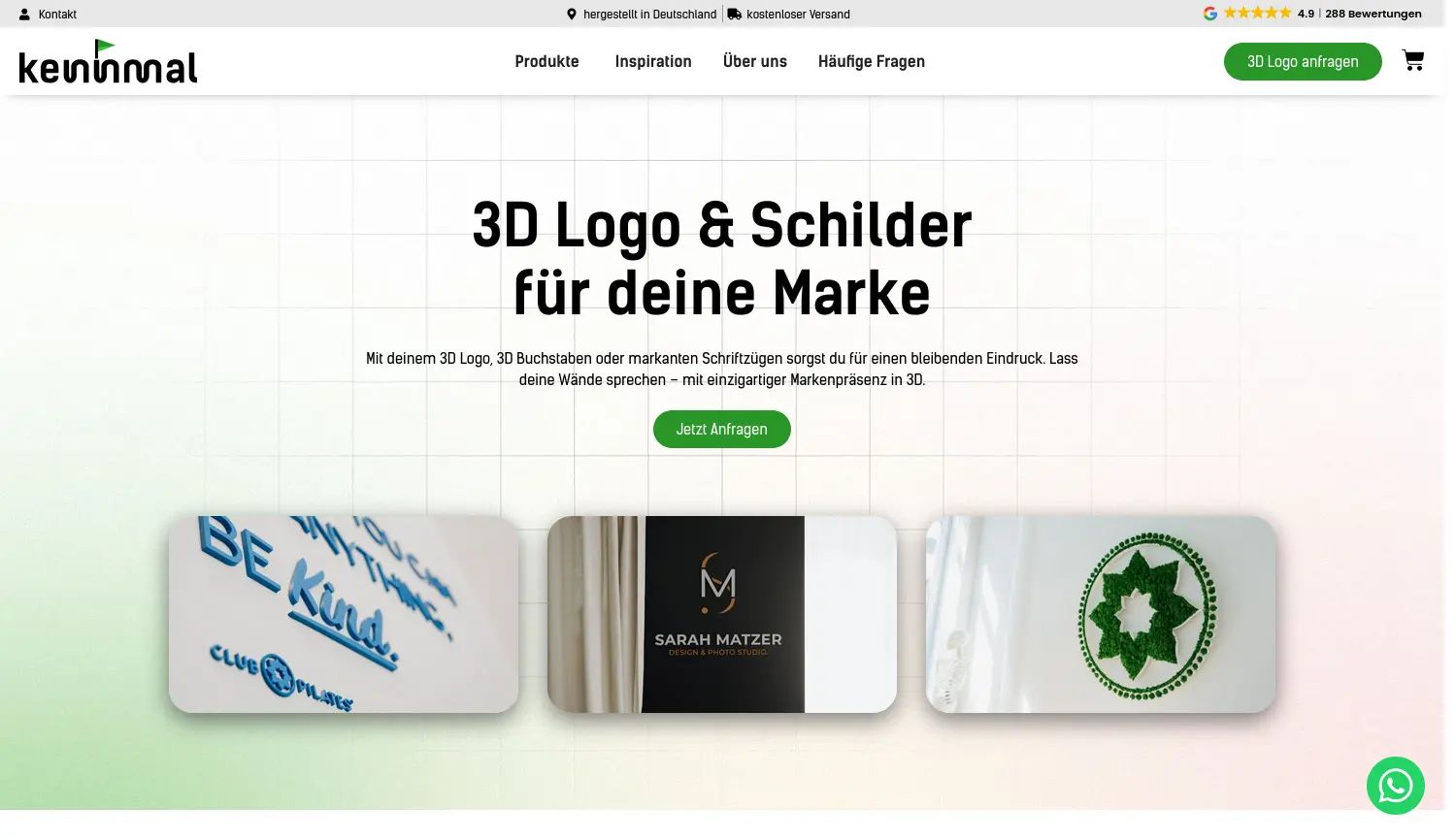 Website der Firma Umeleon GmbH