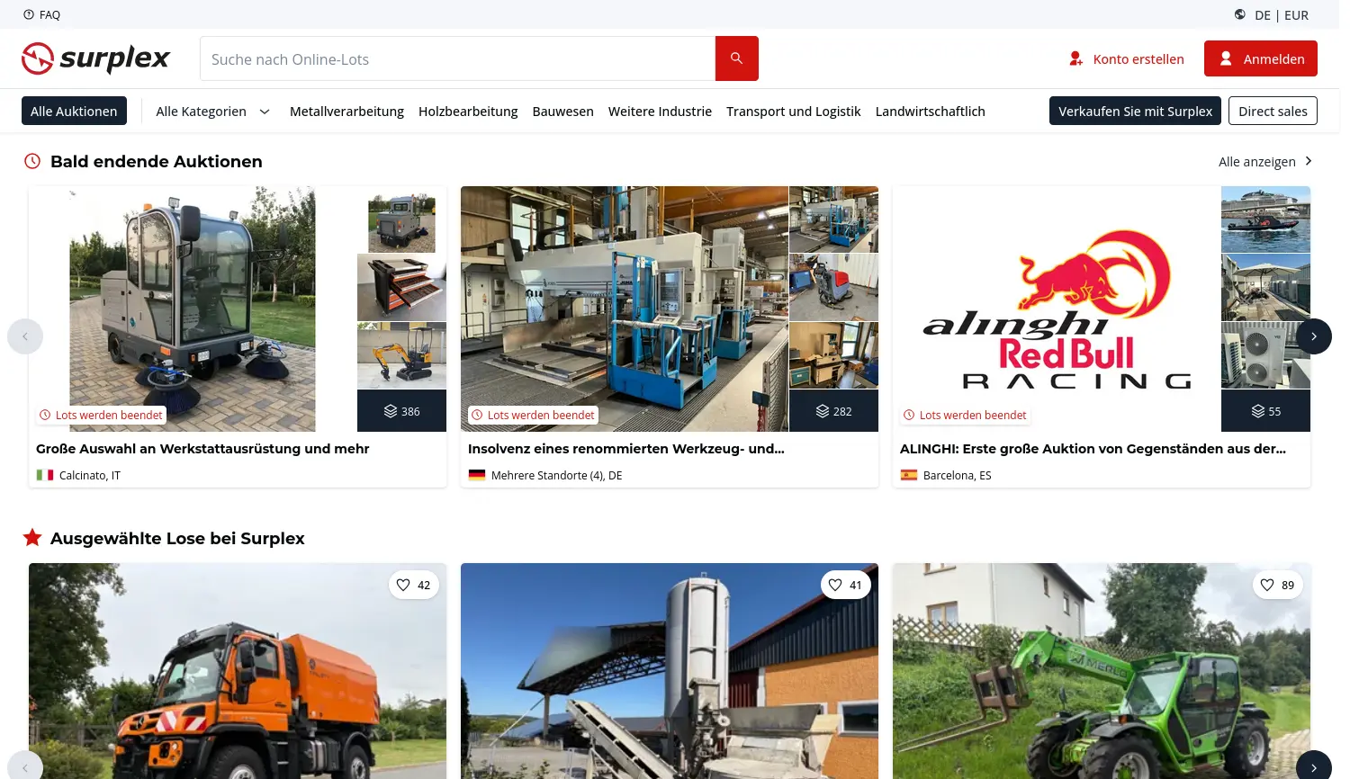 Website der Firma Trade Machines FI GmbH