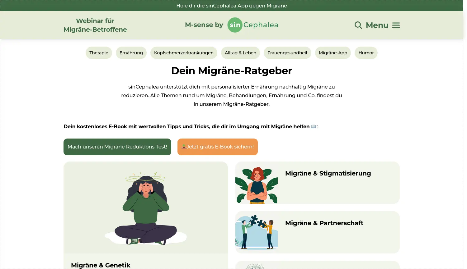 Website der Firma Newsenselab GmbH