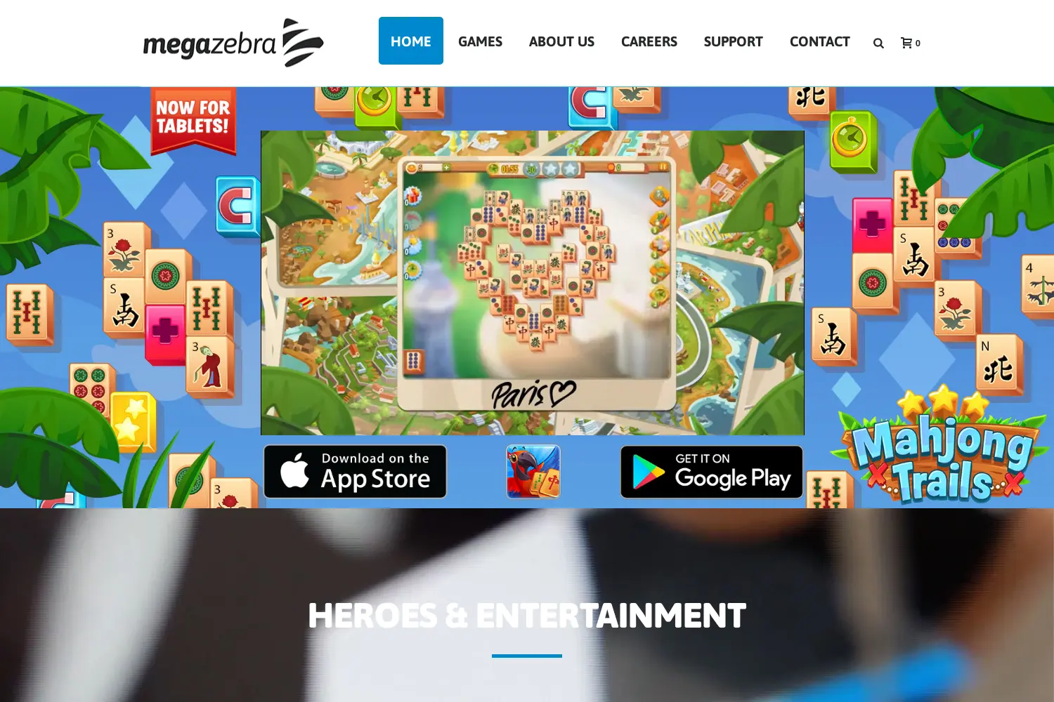 Website der Firma MegaZebra GmbH
