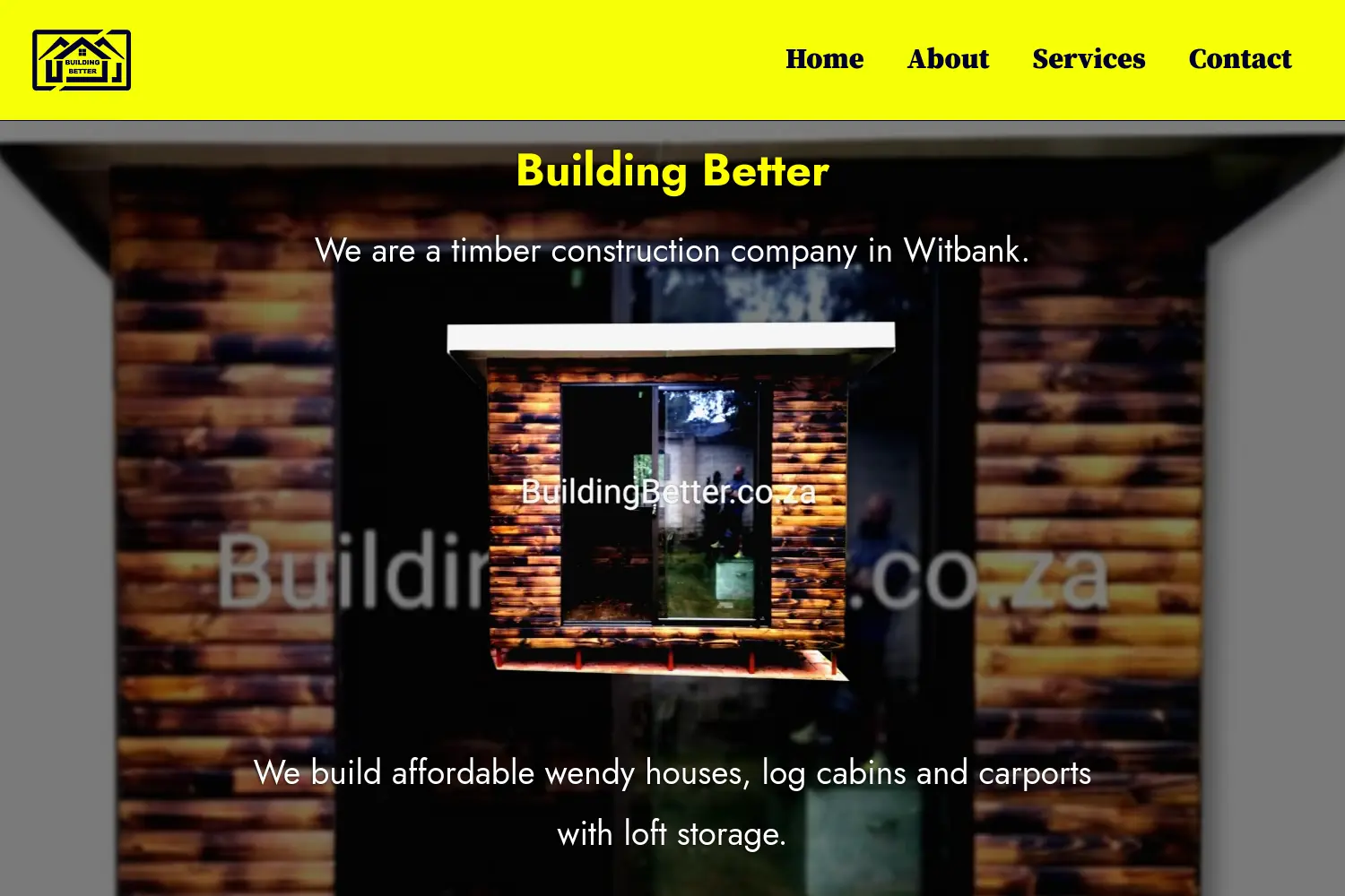 Website der Firma Building Better Inc