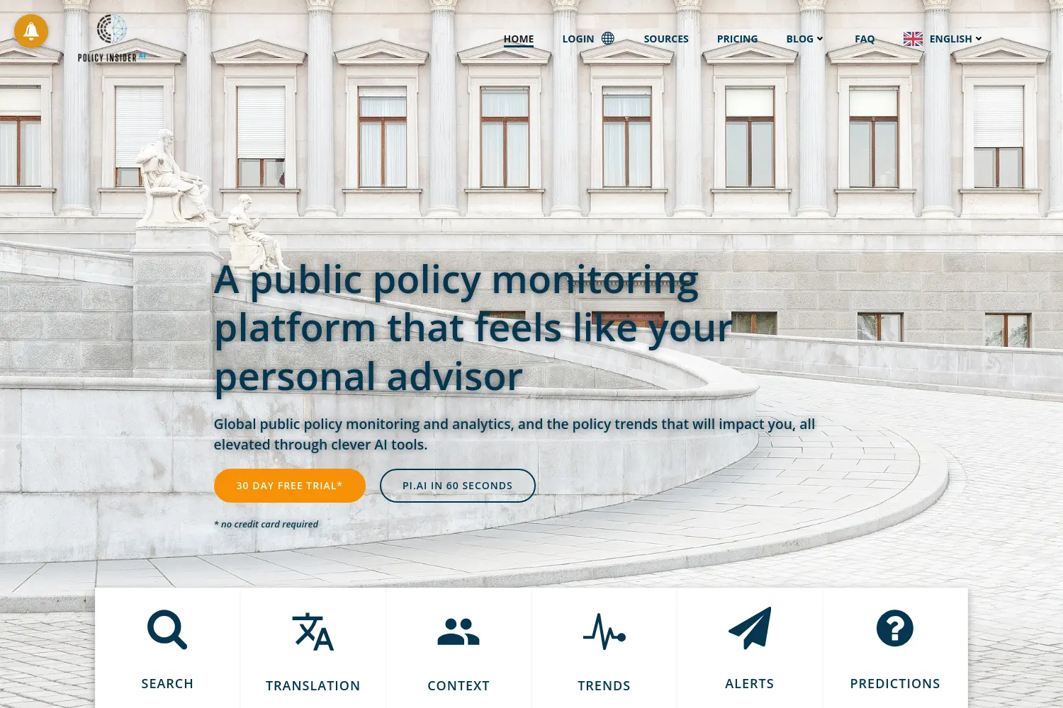 Website der Firma Policy-Insider.AI GmbH