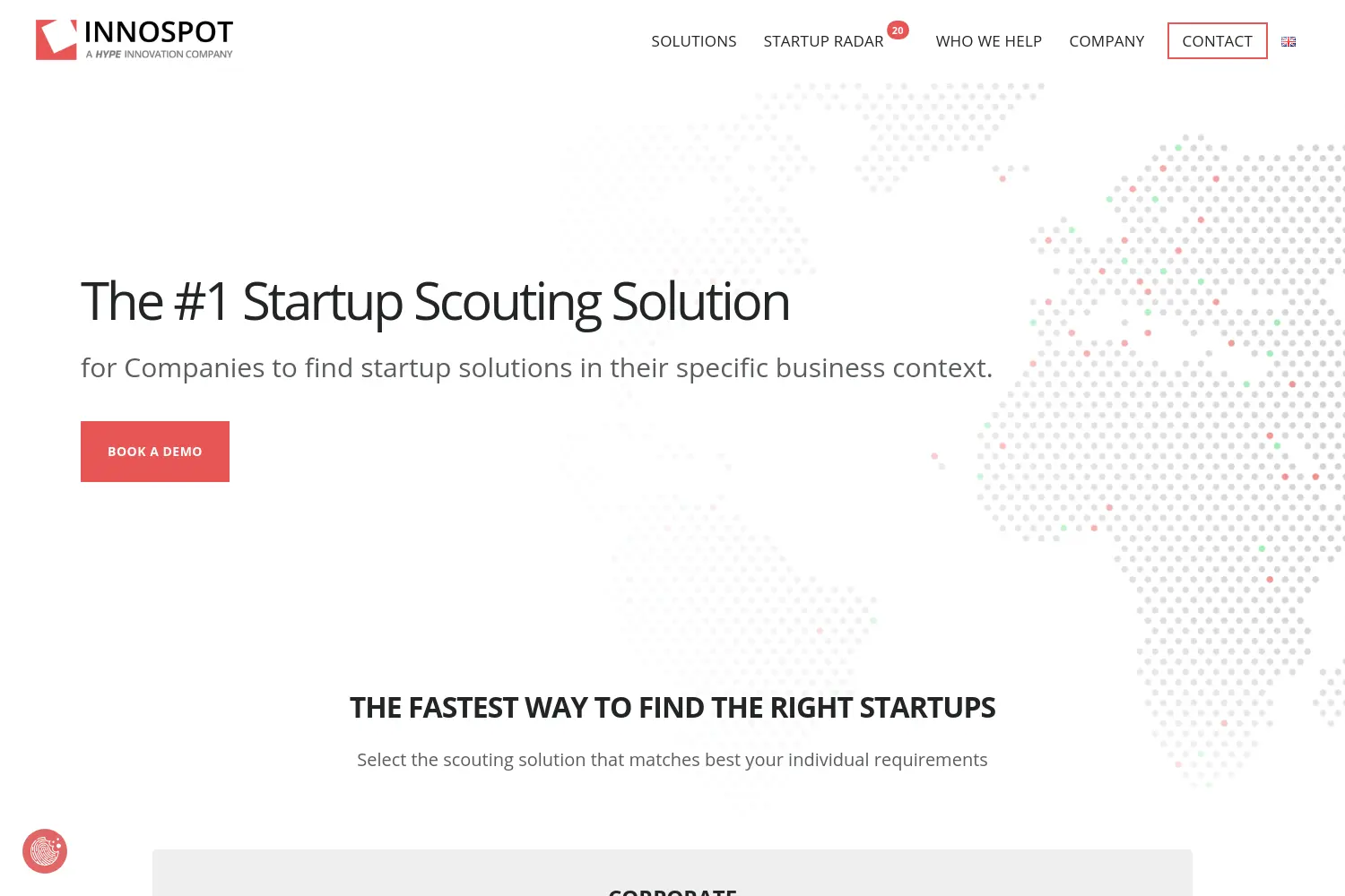 Website der Firma Innospot GmbH