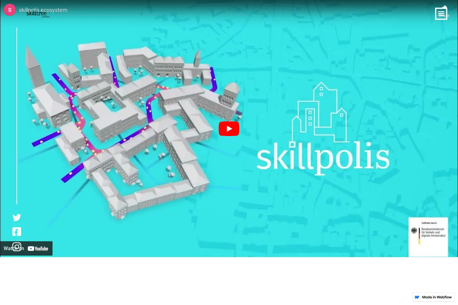 Website der Firma skilltree GmbH