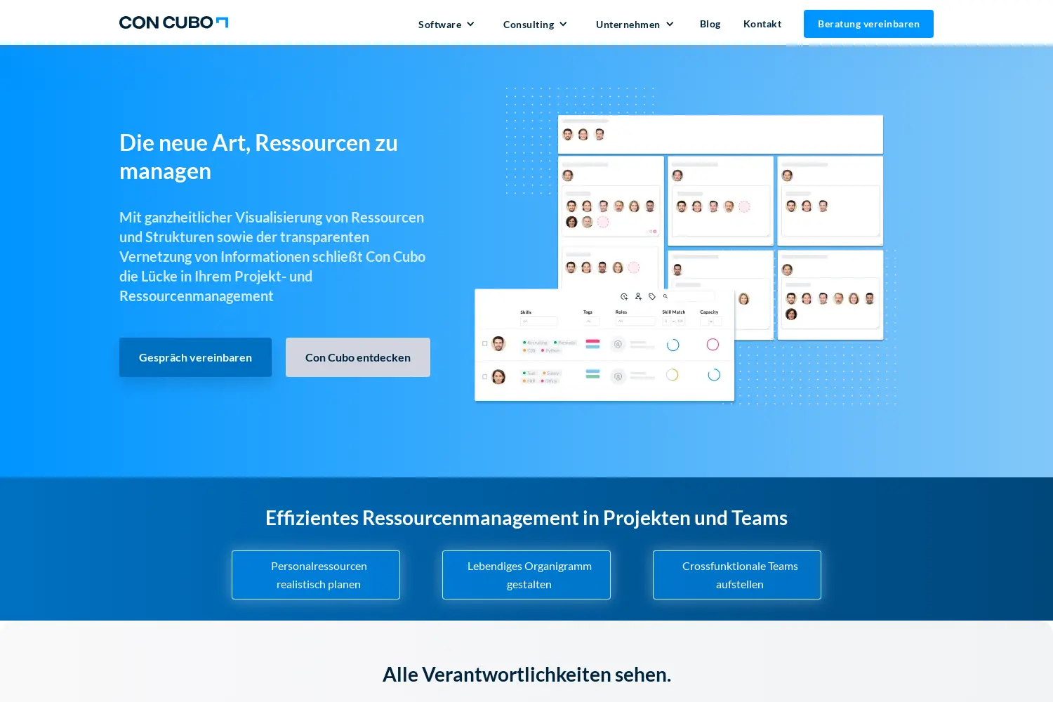 Website der Firma Con Cubo GmbH