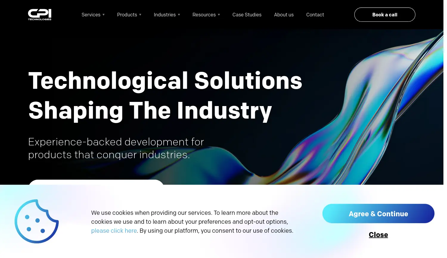 Website der Firma CPI Technologies GmbH