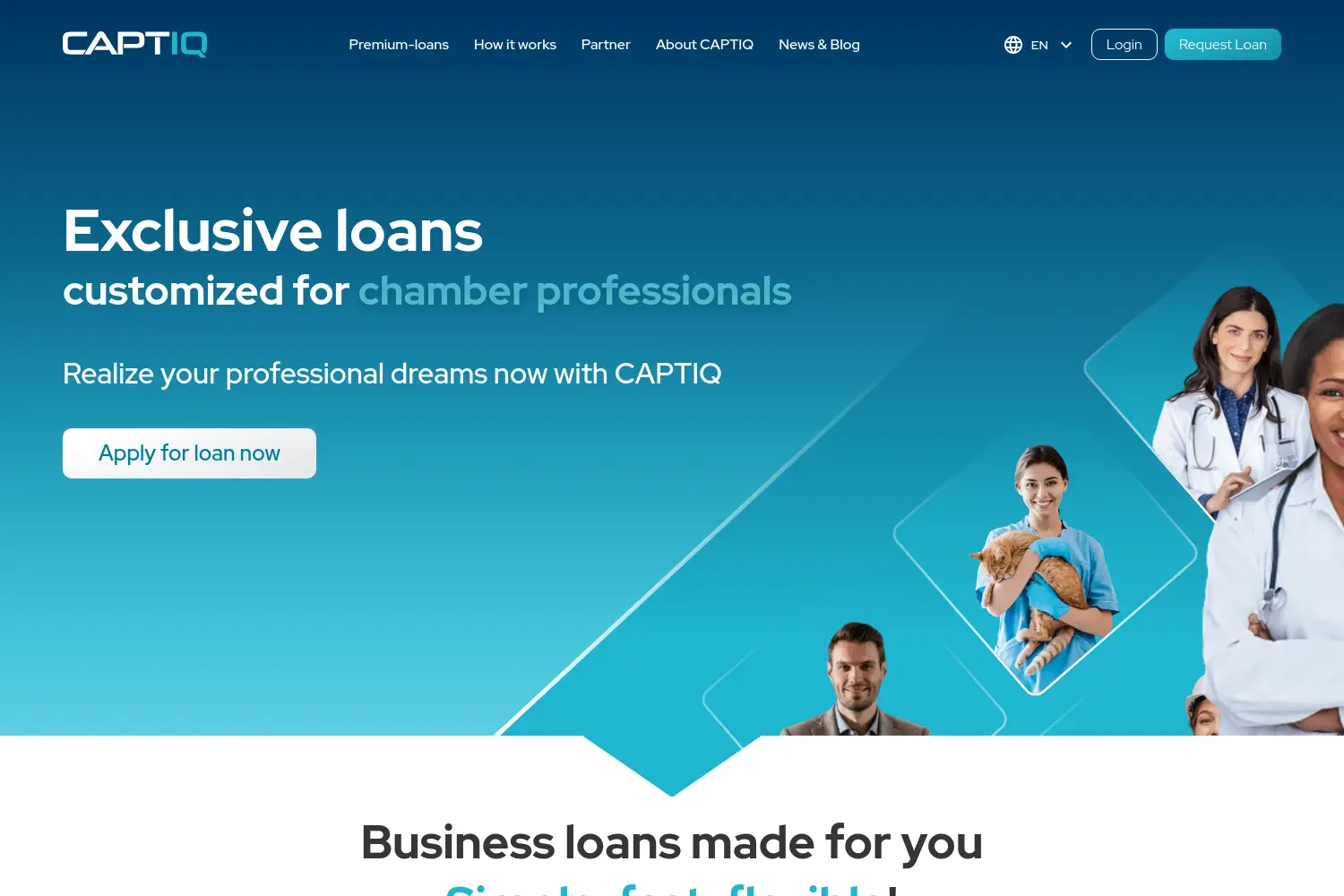 Website der Firma Captiq GmbH