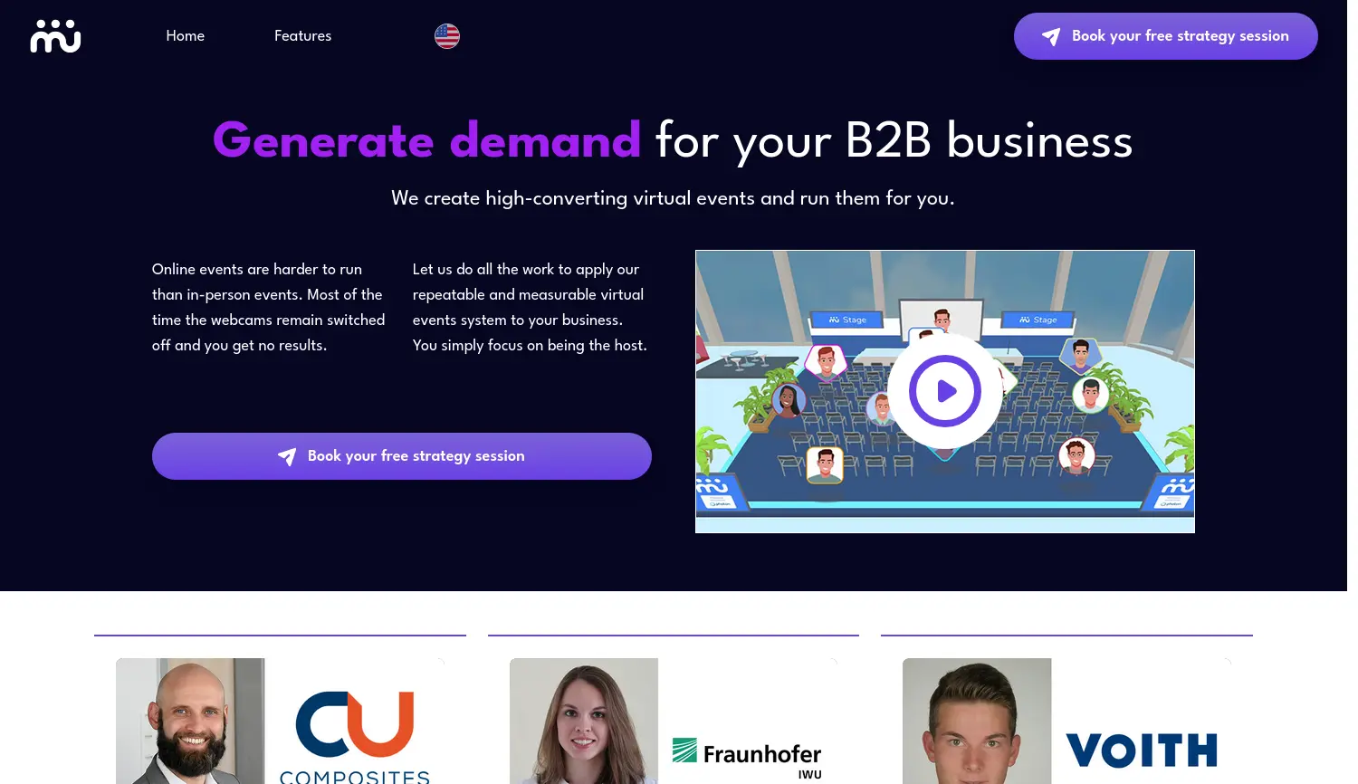 Website der Firma MixUp GmbH