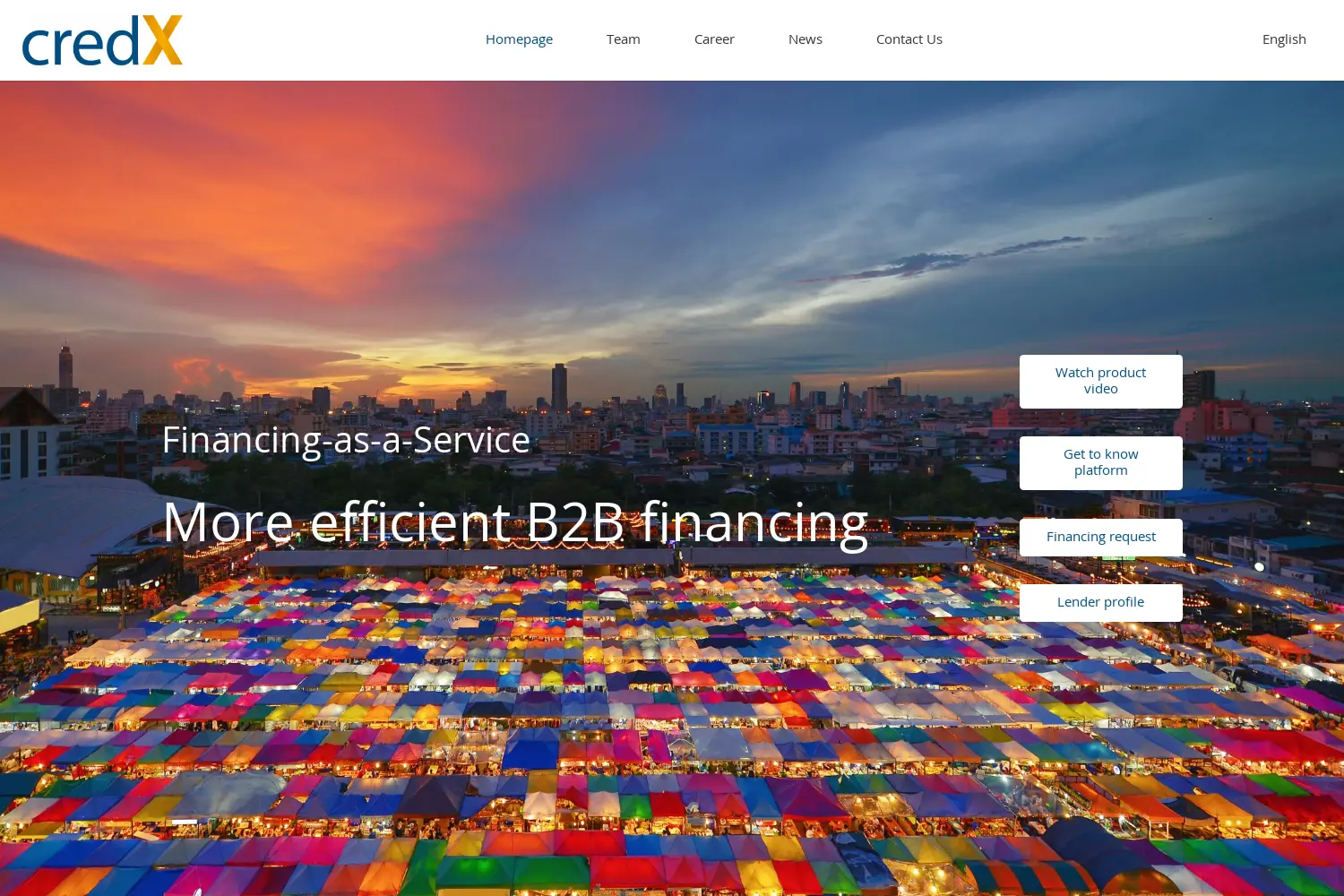 Website der Firma credX AG