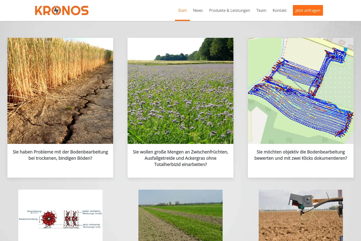 Website der Firma Kronos GmbH