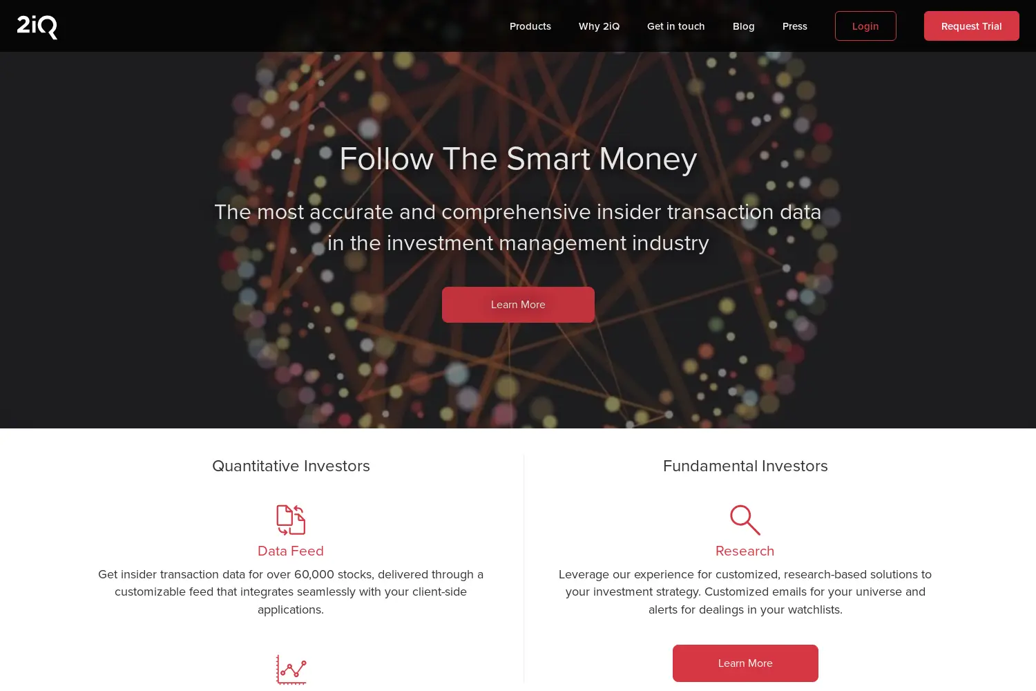 Website der Firma 2iQ Research GmbH