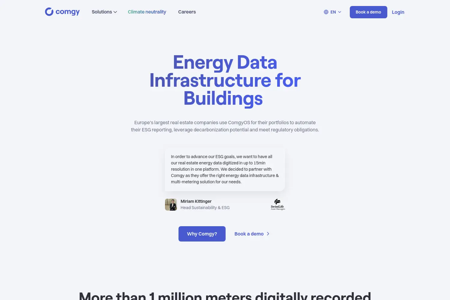 Website der Firma Comgy GmbH