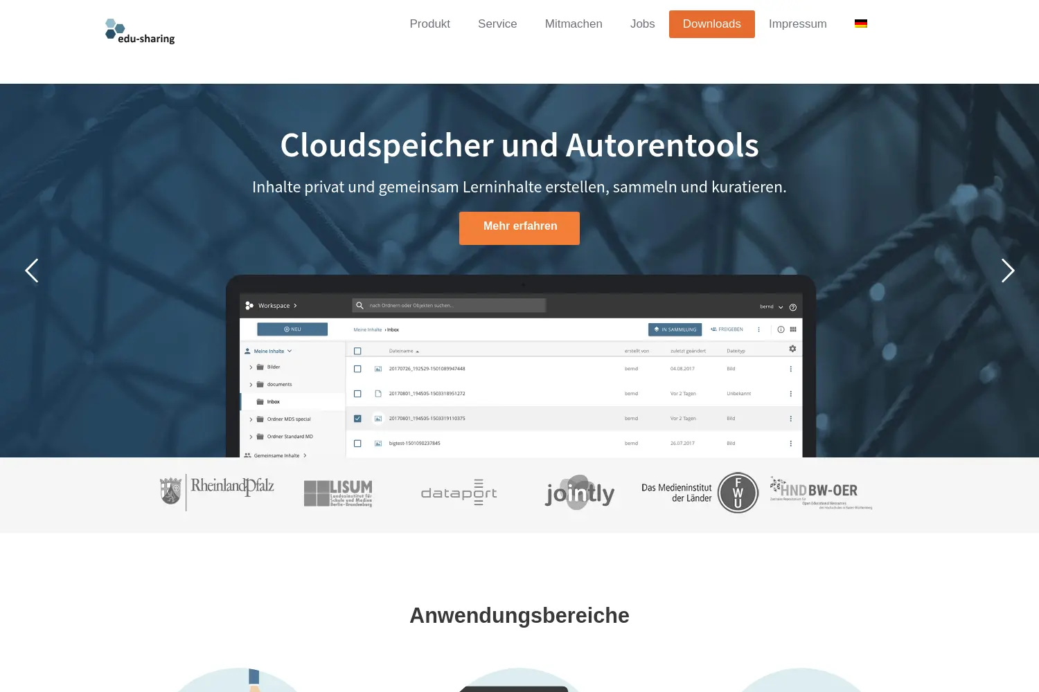 Website der Firma metaVentis GmbH