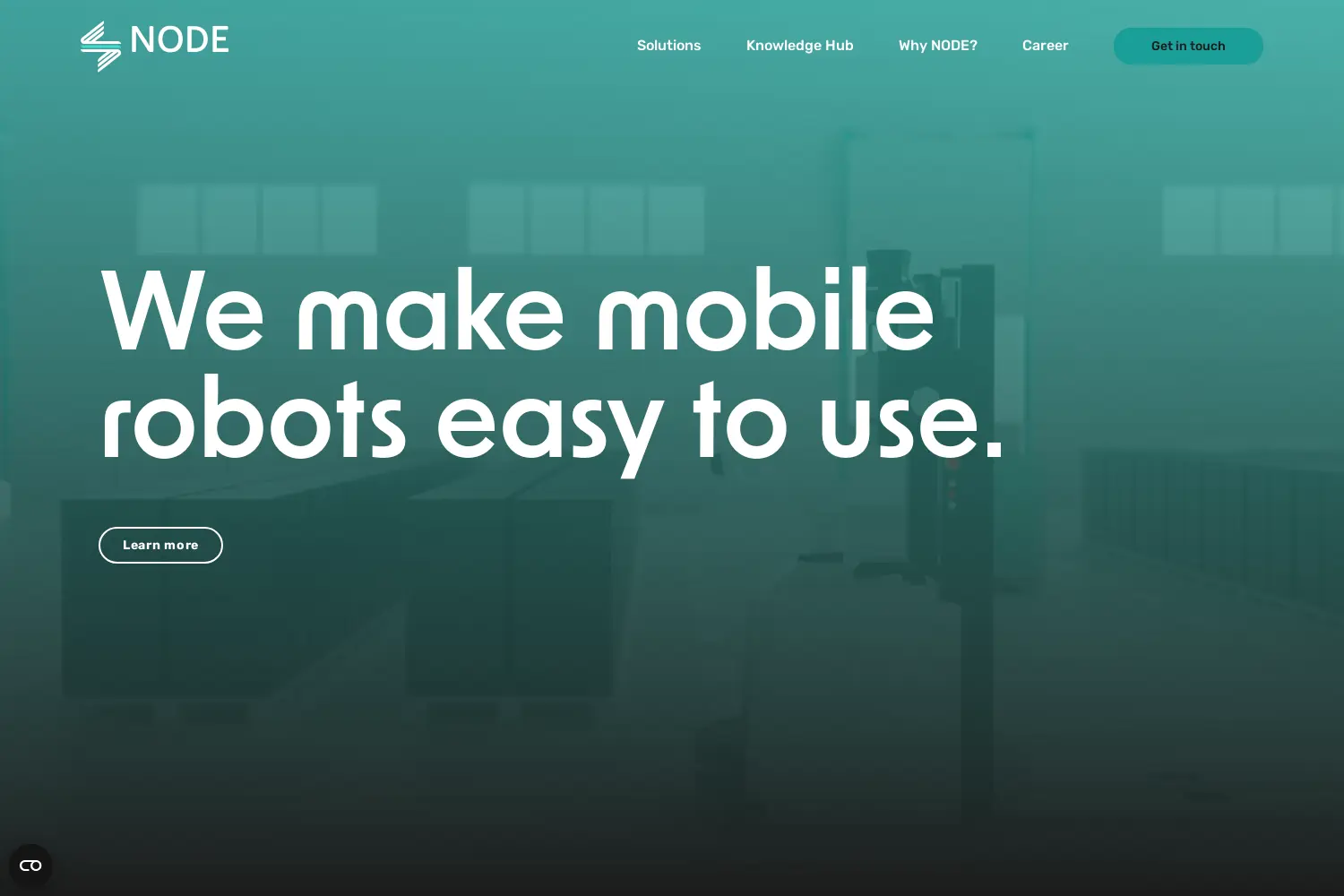 Website der Firma NODE Robotics GmbH