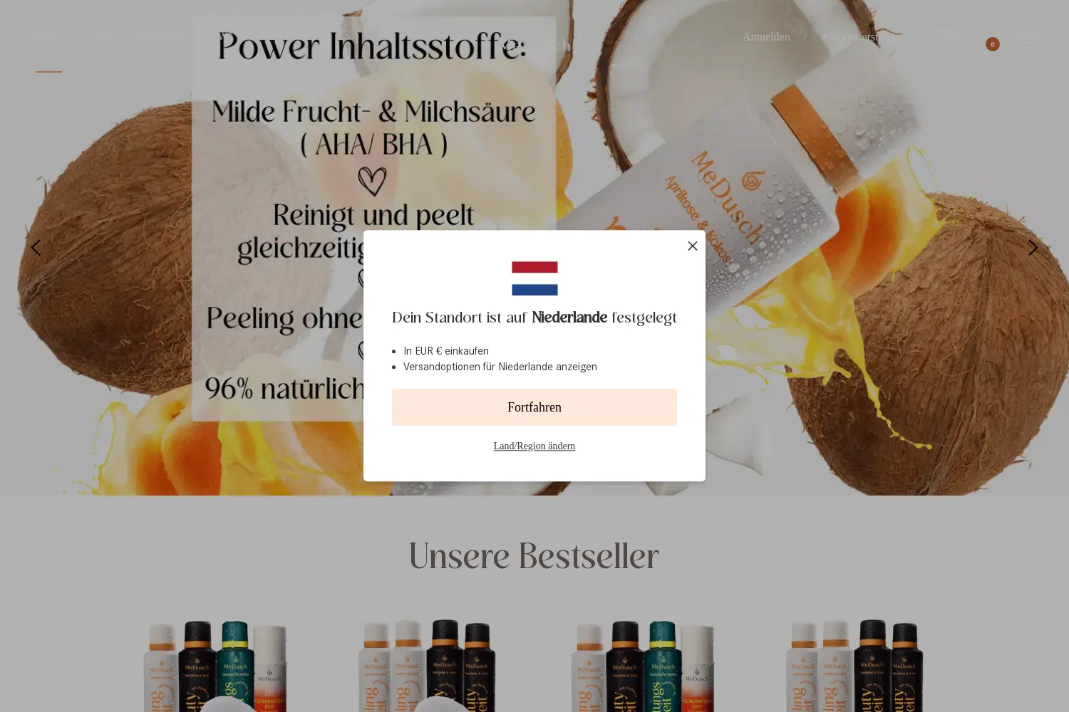 Website der Firma Dusch Perfect GmbH